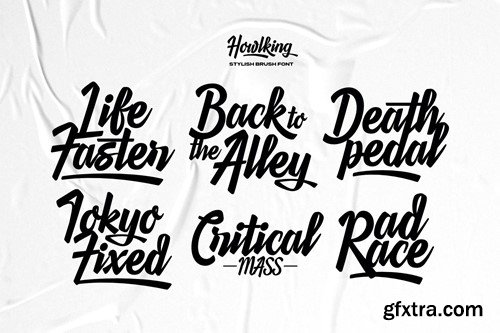 Howlking - Stylish Brush Script SX2SJPT