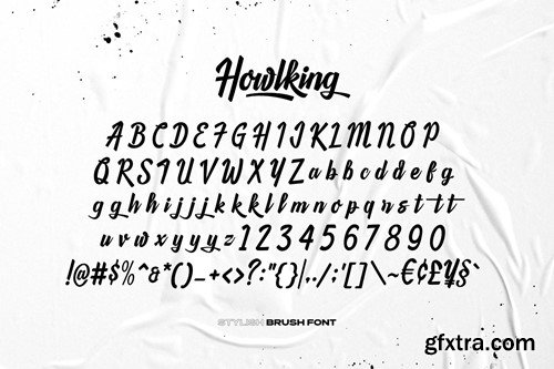 Howlking - Stylish Brush Script SX2SJPT