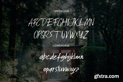 Burashi Paint Brush Font T67FXVW