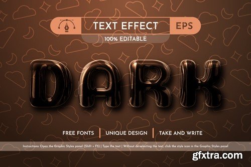 5 Plastic Editable Text Effects, Graphic Styles FLJAJD3