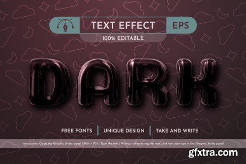 5 Plastic Editable Text Effects, Graphic Styles FLJAJD3