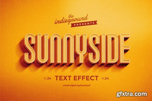 Retro Vintage Text Effect N.24 P8VXCBT