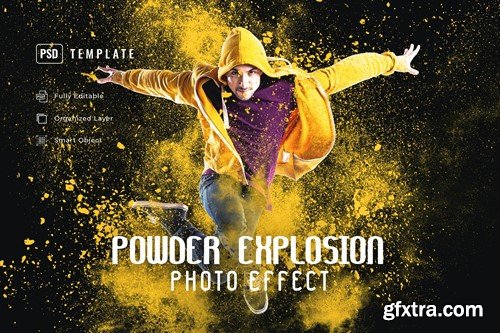 Powder Explosion Photo Effect 4AX8KZT