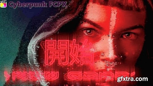 mTitle Cyberpunk FCPX Plugin