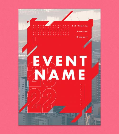 Bold Event Poster with Placeholder Background