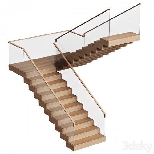 Stairs wooden