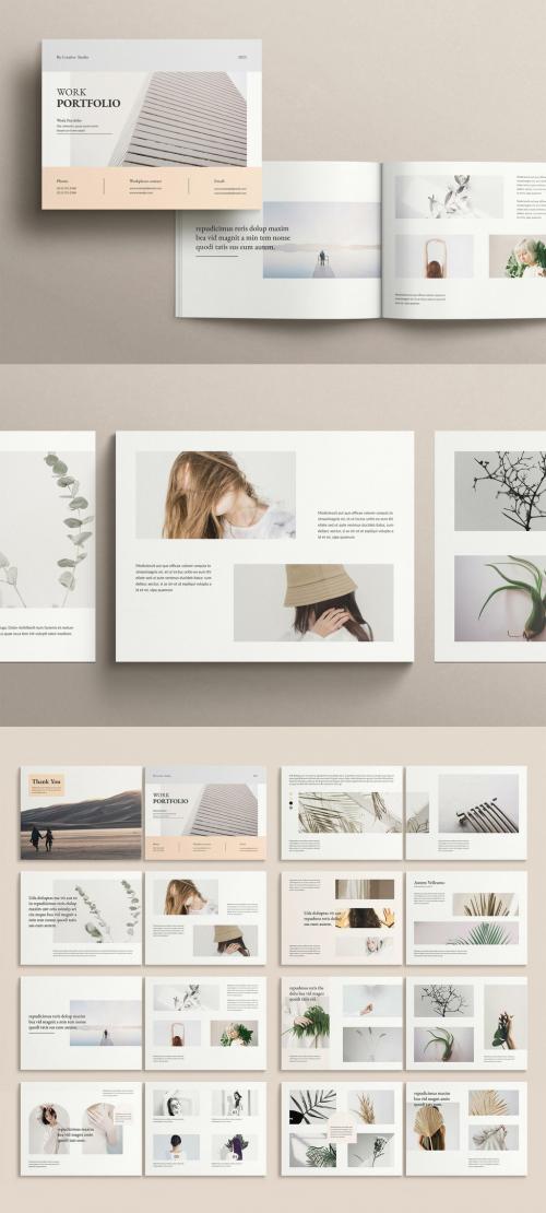 Minimal Portfolio Template Landscape