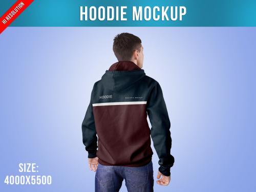 Hoodie Mockup Half Side View