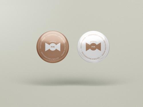 Pin Button Badge Mockup