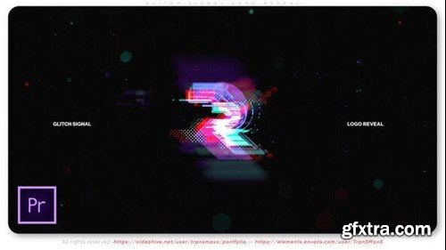 Videohive Glitch Signal Logo Reveal 51922182