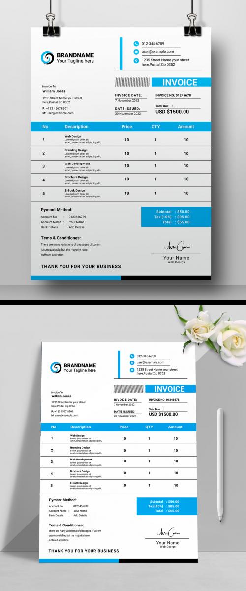 Minimal Invoice Layout