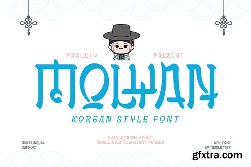 Molyan - Korean Style Font BYRU3XM