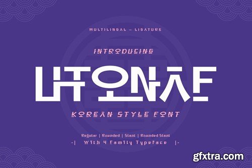 Utonaf - Korean Style Font 3F5PA2U