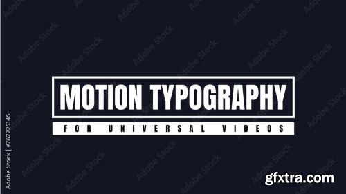Motion Typography for Universal Videos for Premiere Pro