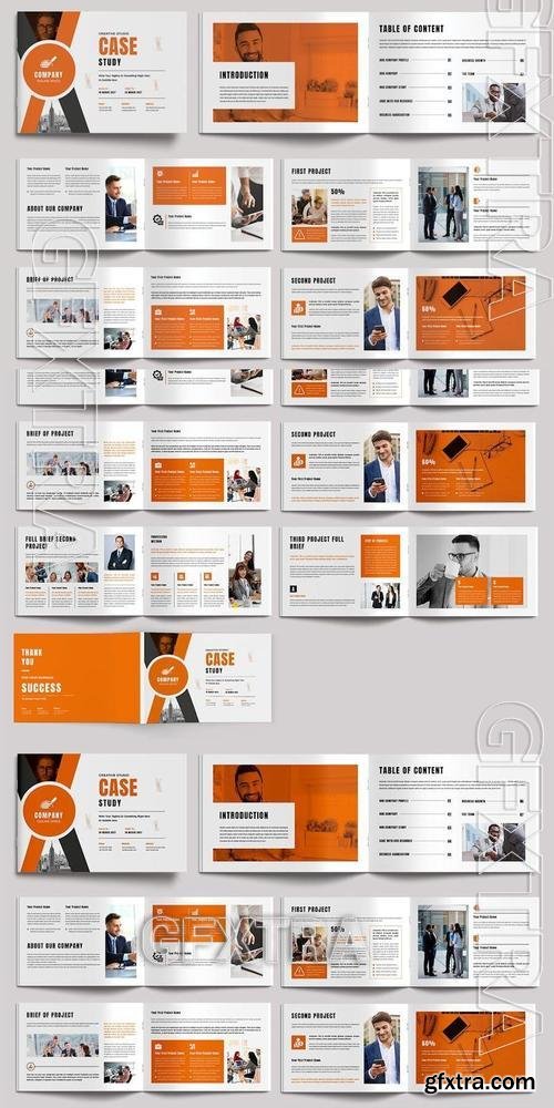 Case Study Booklet Template Design Layout 8QQ6LUC