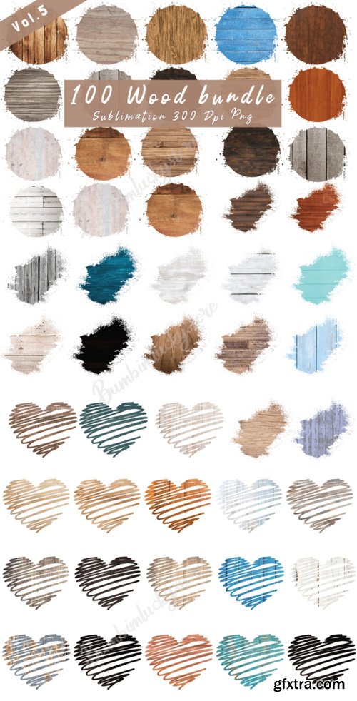 100+ Wood Backgrounds Clipart Bundle