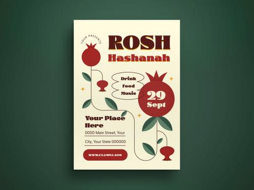 Rosh Hashanah Flyer Layout