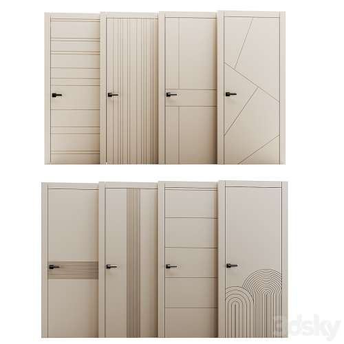 Set of interior doors LINEA.