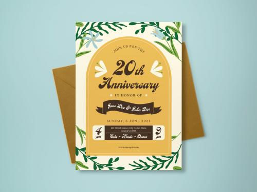 Anniversary Invitation Layout