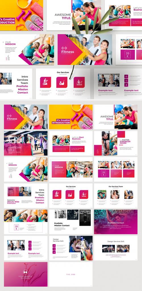 Gym and Fitness Presentation Layout