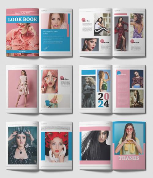 Look Book Portfolio Layout