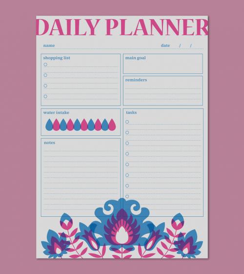 Riso Print Style Planner