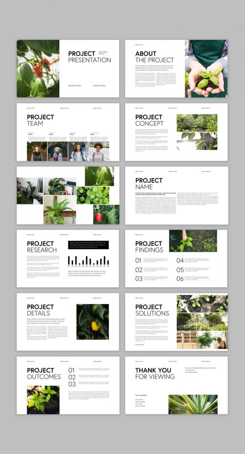 Black and White Pitch Deck Layout