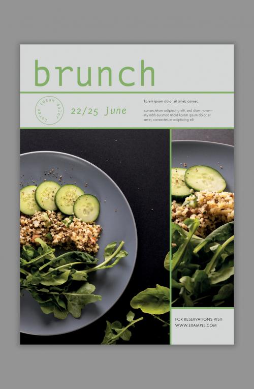 Minimal Brunch Brochure Design