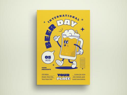 International Beer Day Flyer Layout