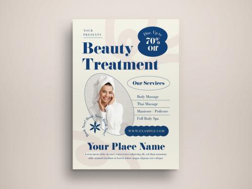 Beauty Treatment Flyer Layout