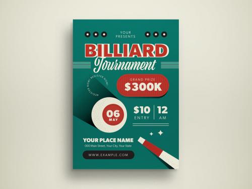 Billiard Flyer Layout