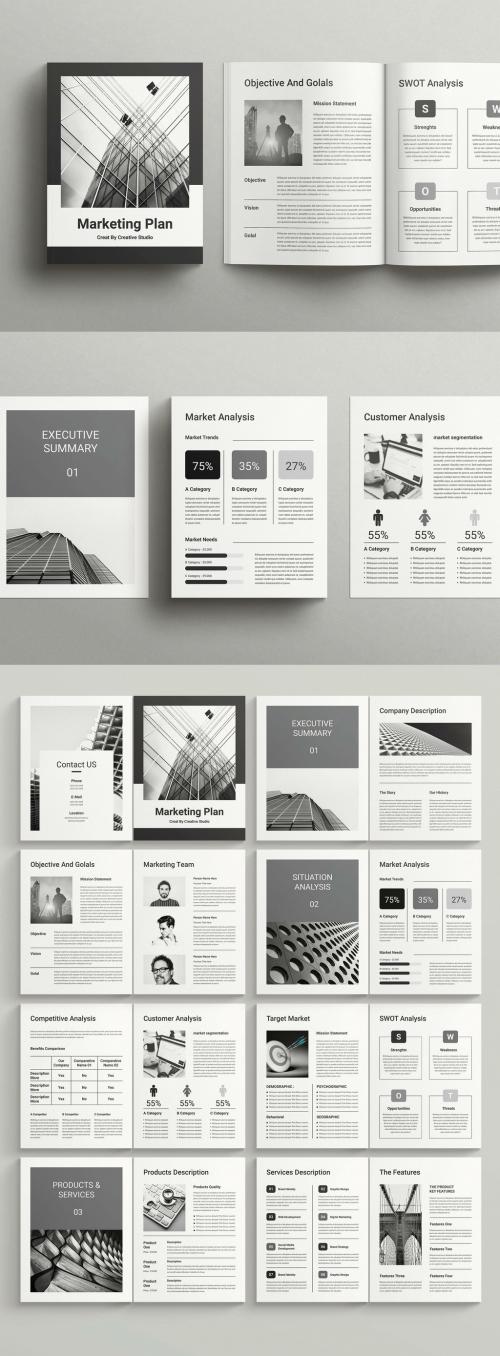 Marketing Plan Brochure Layout