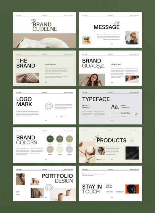 Brand Guidelines Presentation Layout