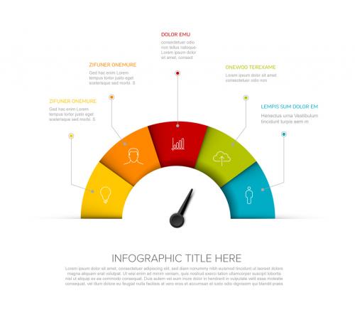 Multipurpose Infographic Five Elements Template