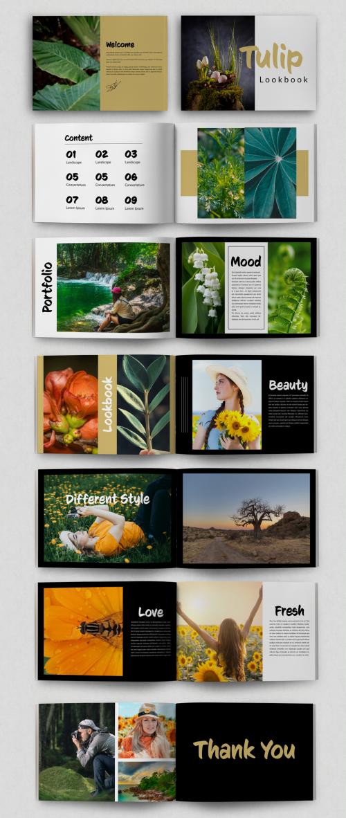 Look Book Cover Layout Design