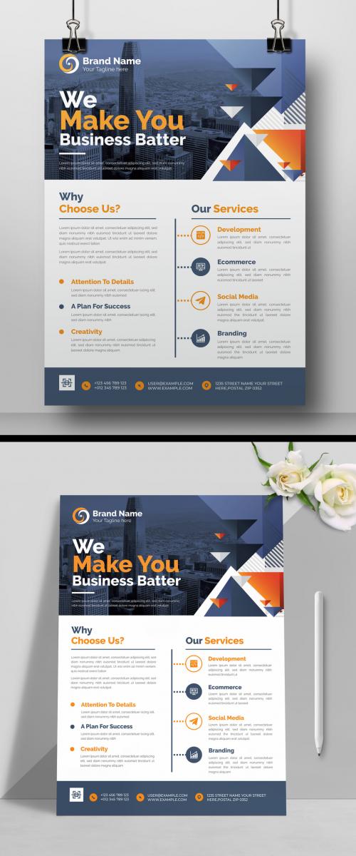 Corporate Business Flyer Layout Design