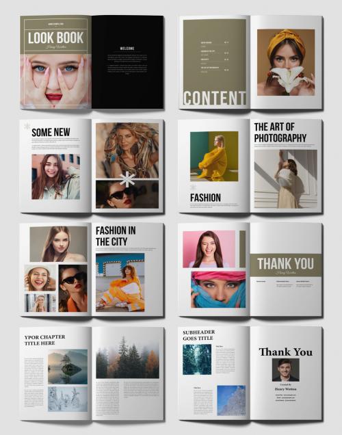 Look Book Portfolio Layout