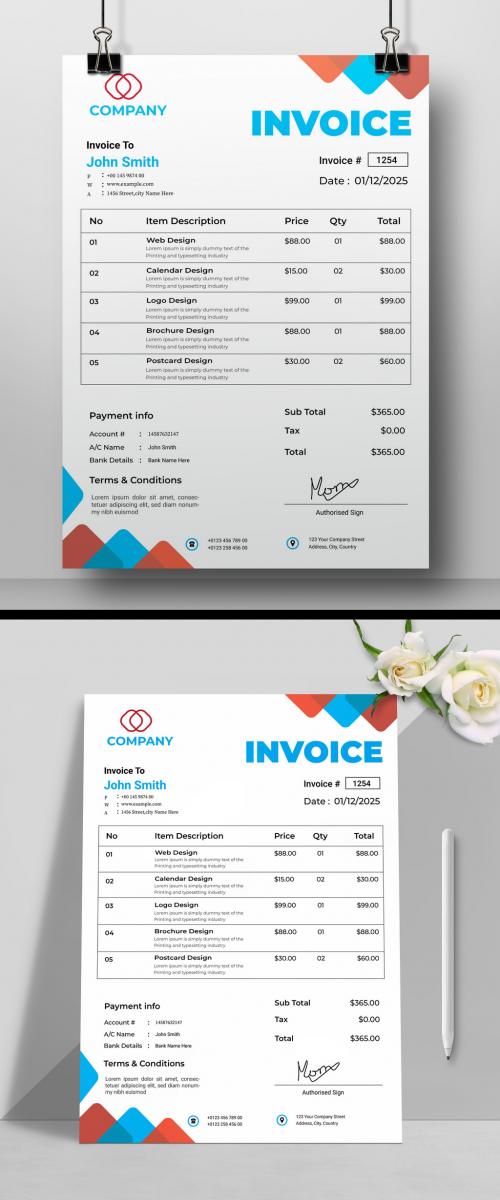 Simple Invoice Layout