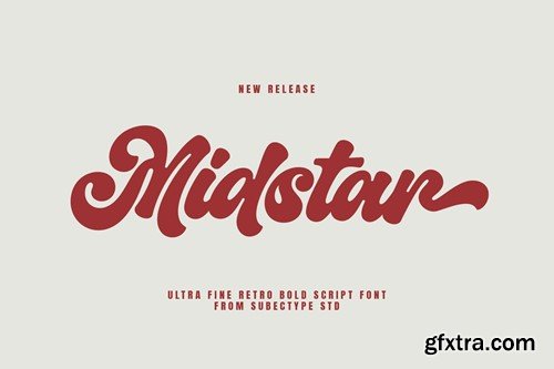 Midstar - Vintage Retro Font 332DWNS