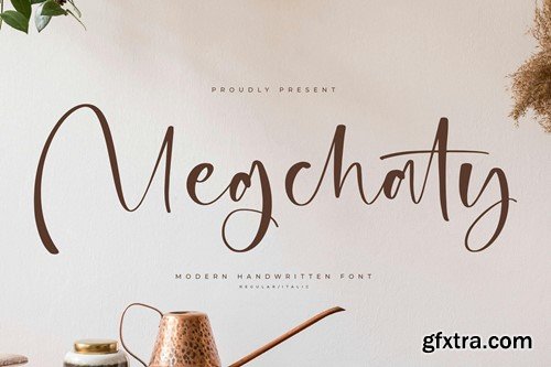 Megchaty Modern Handwritten Font YZBABB3