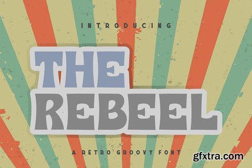 THE REBEEL | Retro Groovy Font P4DQCSZ