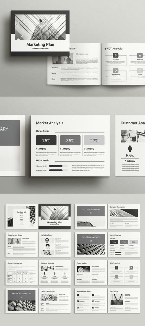 Marketing Plan Brochure Landscape