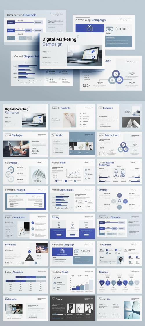 Digital Marketing Campaign Presentation Layout