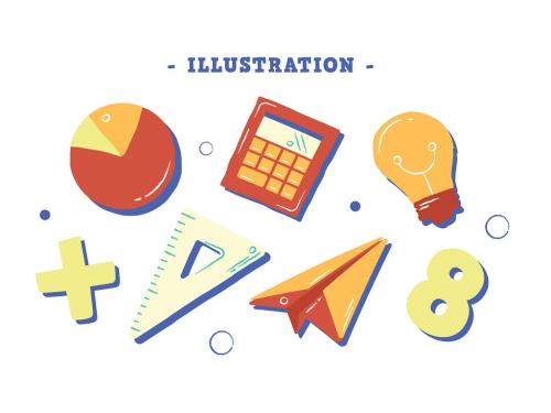 Math Education Clipart Illustrations