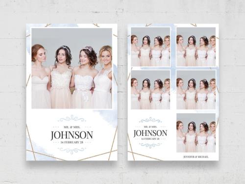 Elegant Wedding Photo Booth Card Layout