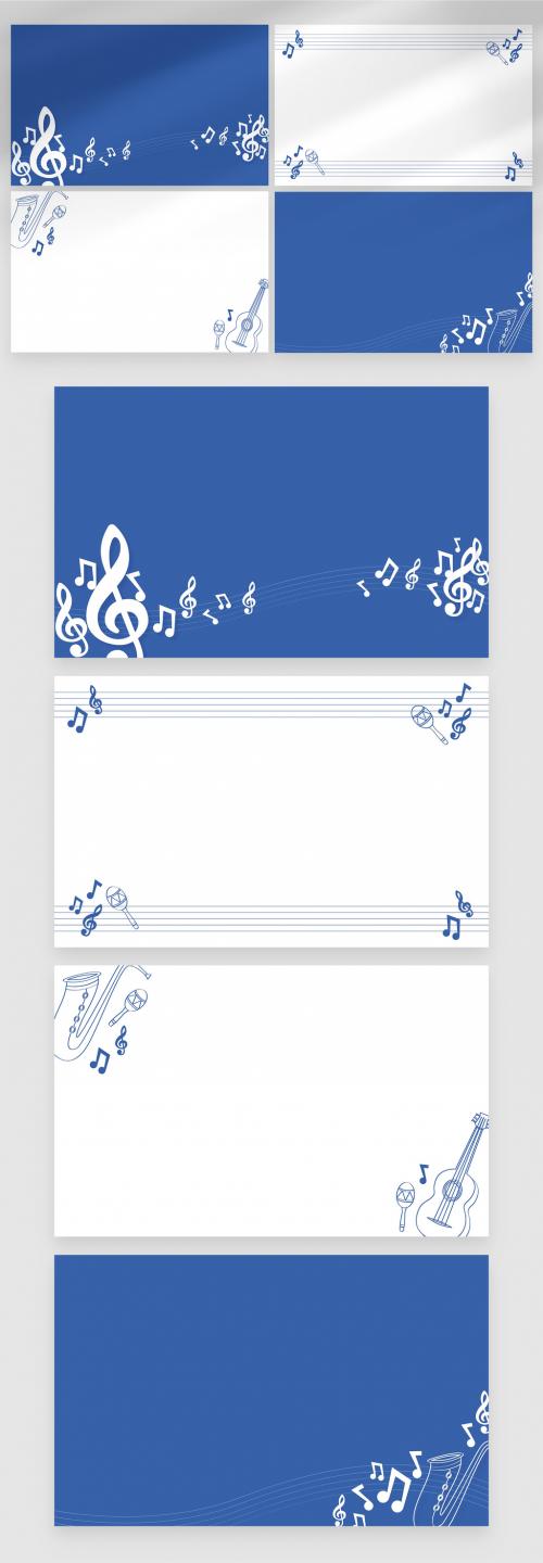 Music Backgrounds with Musical Notes