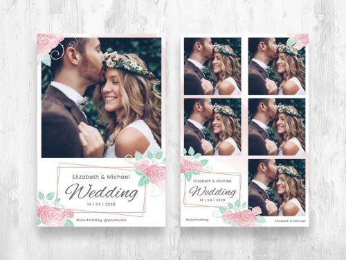 Rose Wedding Photo Booth Layout