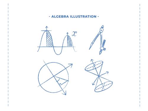 Algebra Math Equation Clipart Illustration