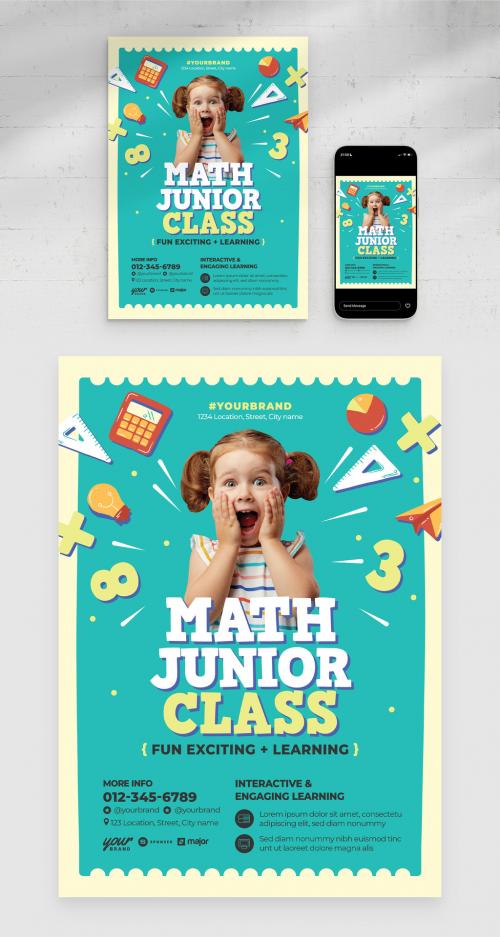 Math Education School Flyer Poster Layout