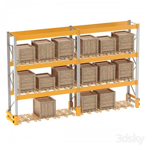 PALLET STORAGE RACK (pallet, box)